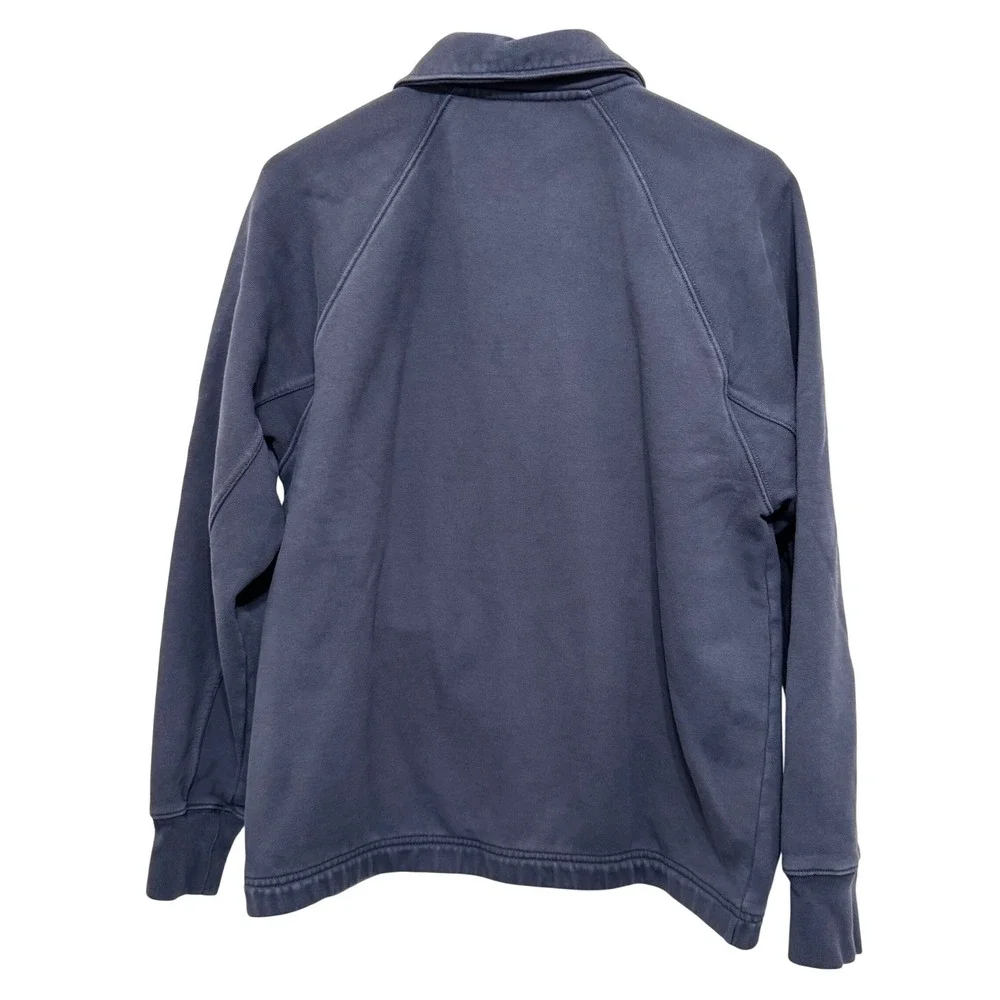 J. Crew Sportswear Mens Heritage Fleece Coach's Jacket Med. Blue